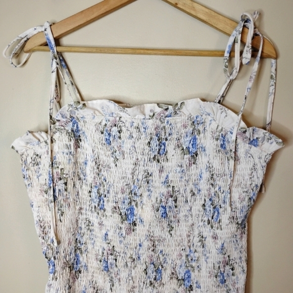 Grace Karin Floral Smocked Mermaid Ruffled Sun Dress  NEW - Picture 5 of 10